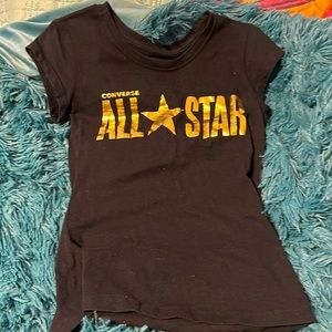 Converse All-Star girls T-shirt. Size 10-12 size runs small